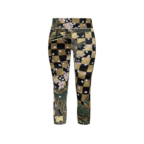 咲 Mitosis kanji design sports leggings — blush kanji series, 3d render