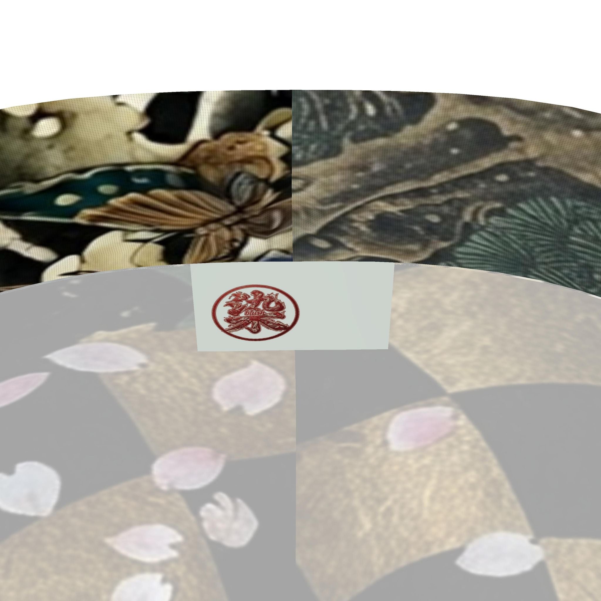 咲 Mitosis kanji design sports leggings — blush kanji series, 3d render