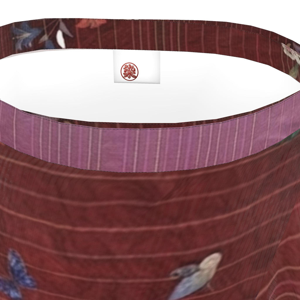 絆 Vagus kanji design silk flounce skirt — blush kanji series, 3d render