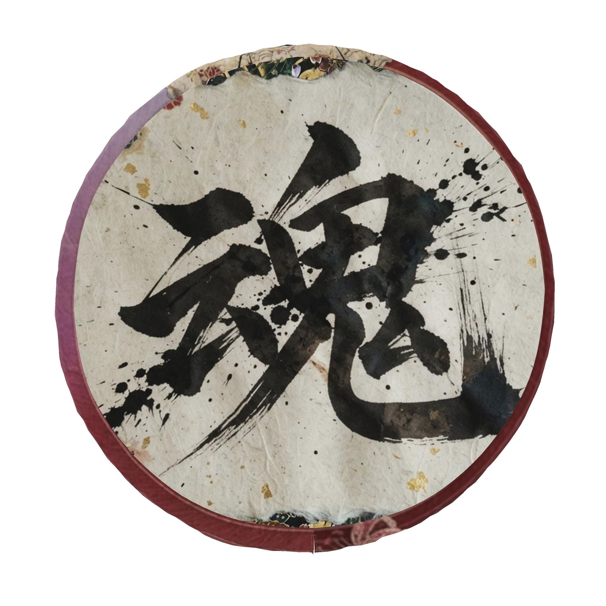 魂 Synapse kanji design bean bags cover — blush kanji series, 3d render