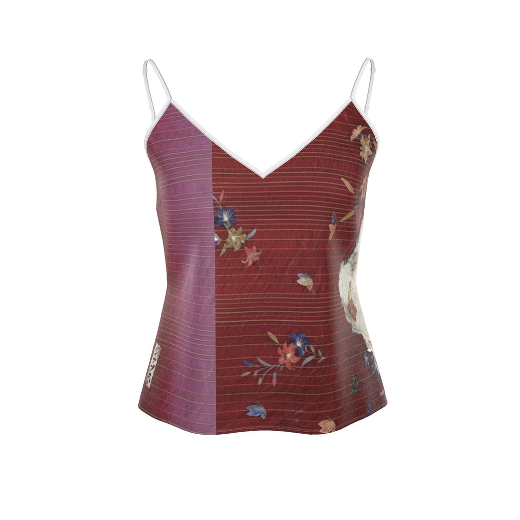 魂 Synapse kanji design strappy camisole — blush kanji series, 3d render