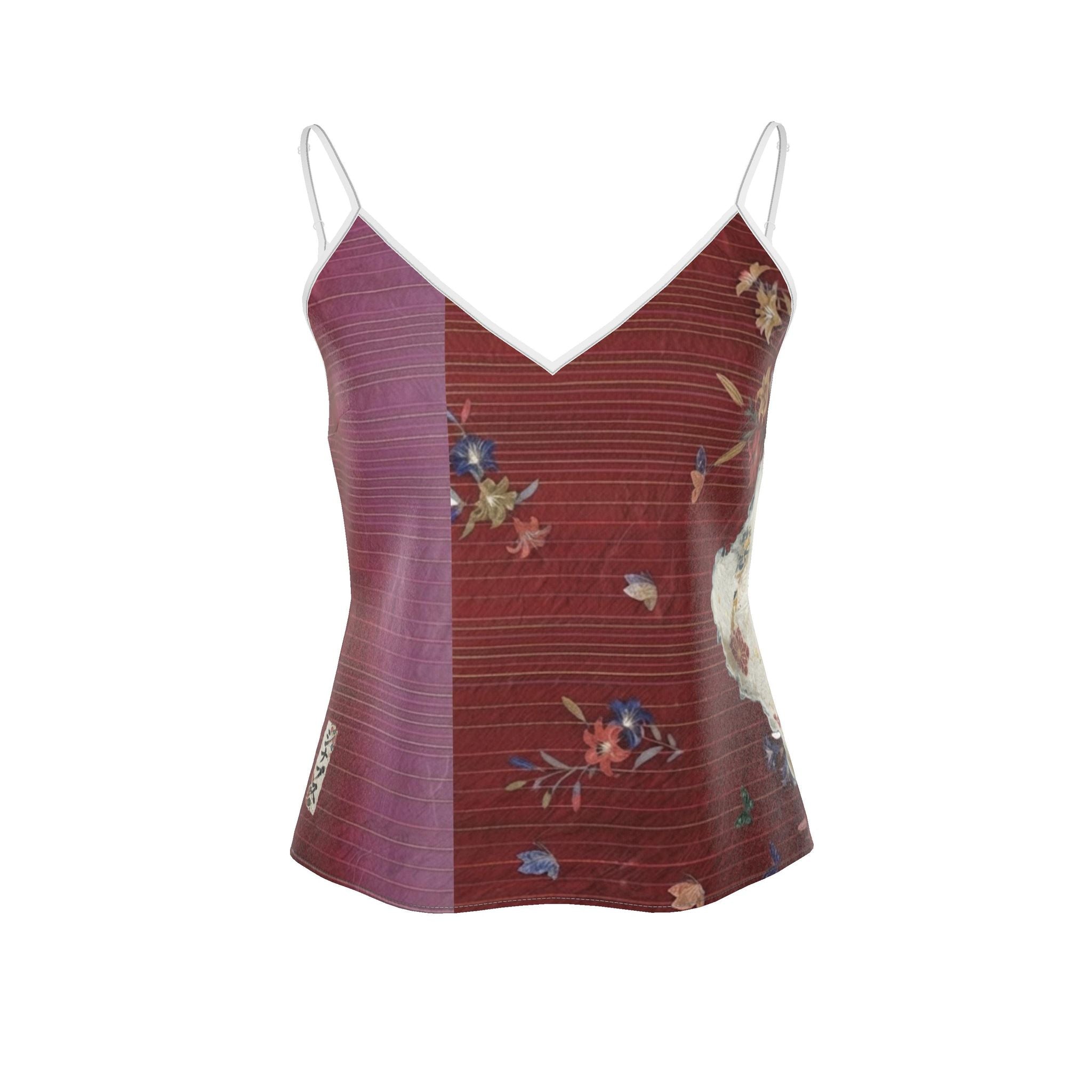 魂 Synapse kanji design strappy camisole — blush kanji series, 3d render