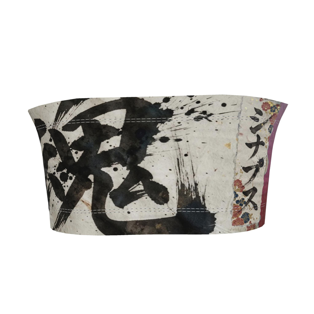 魂 Synapse kanji design bandeau boob tube — blush kanji series, 3d render