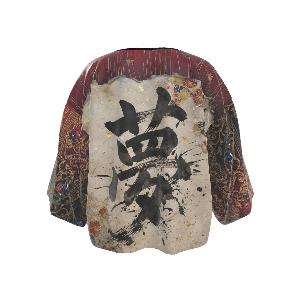 夢 Rem kanji design kimono jacket — blush kanji series, 3d render