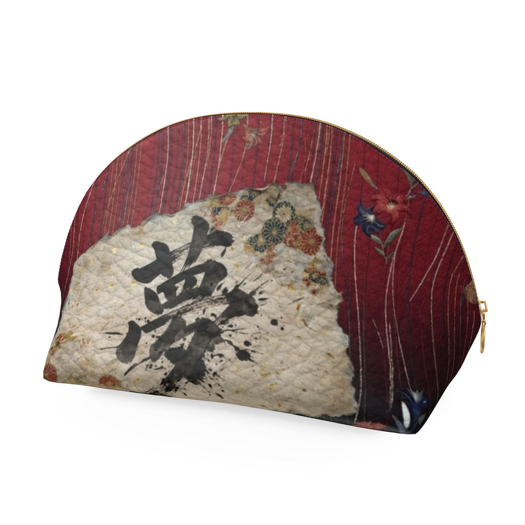 夢 Rem kanji design shell coin purse — blush kanji series, 3d render