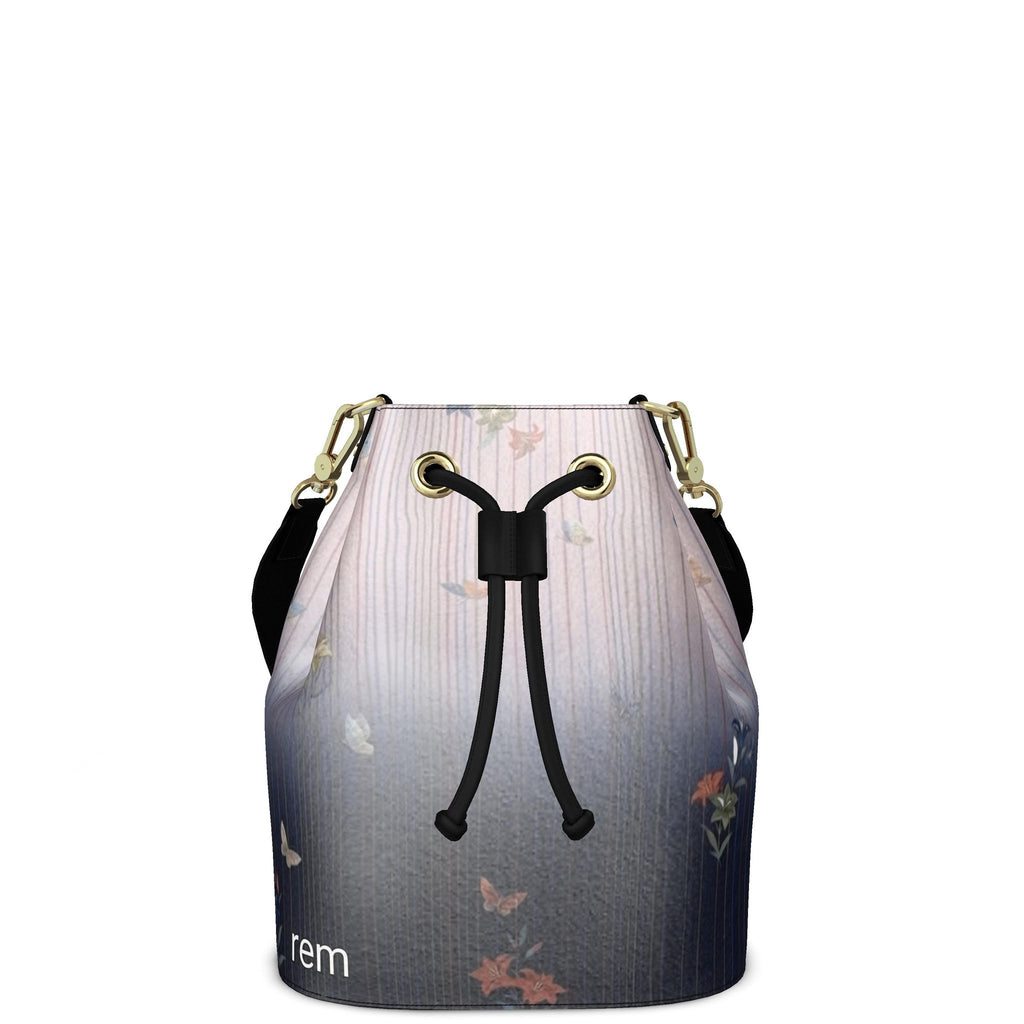 夢 Rem kanji design bucket bag — blush kanji series, 3d render