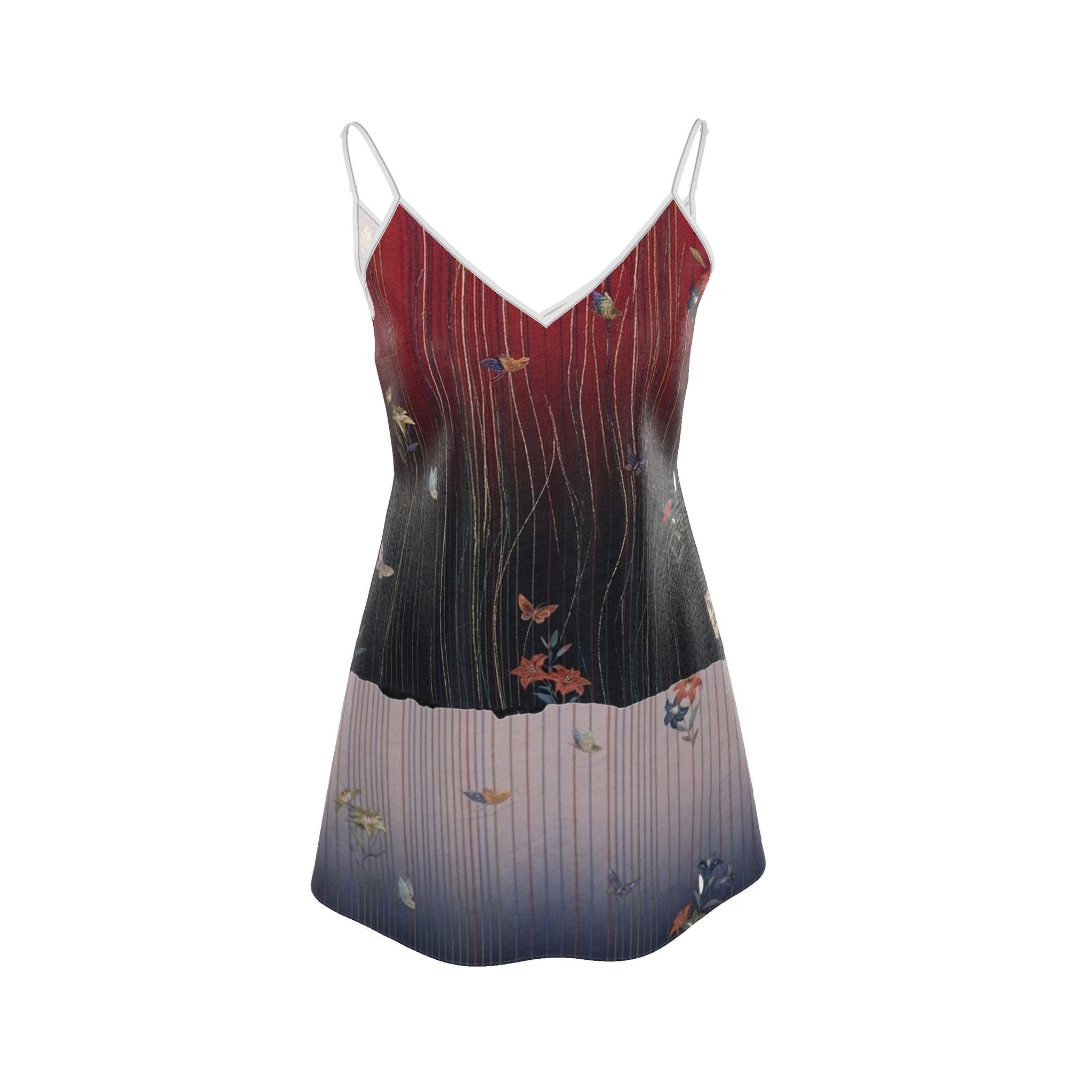 夢 Rem kanji design mini slip dress — blush kanji series, 3d render