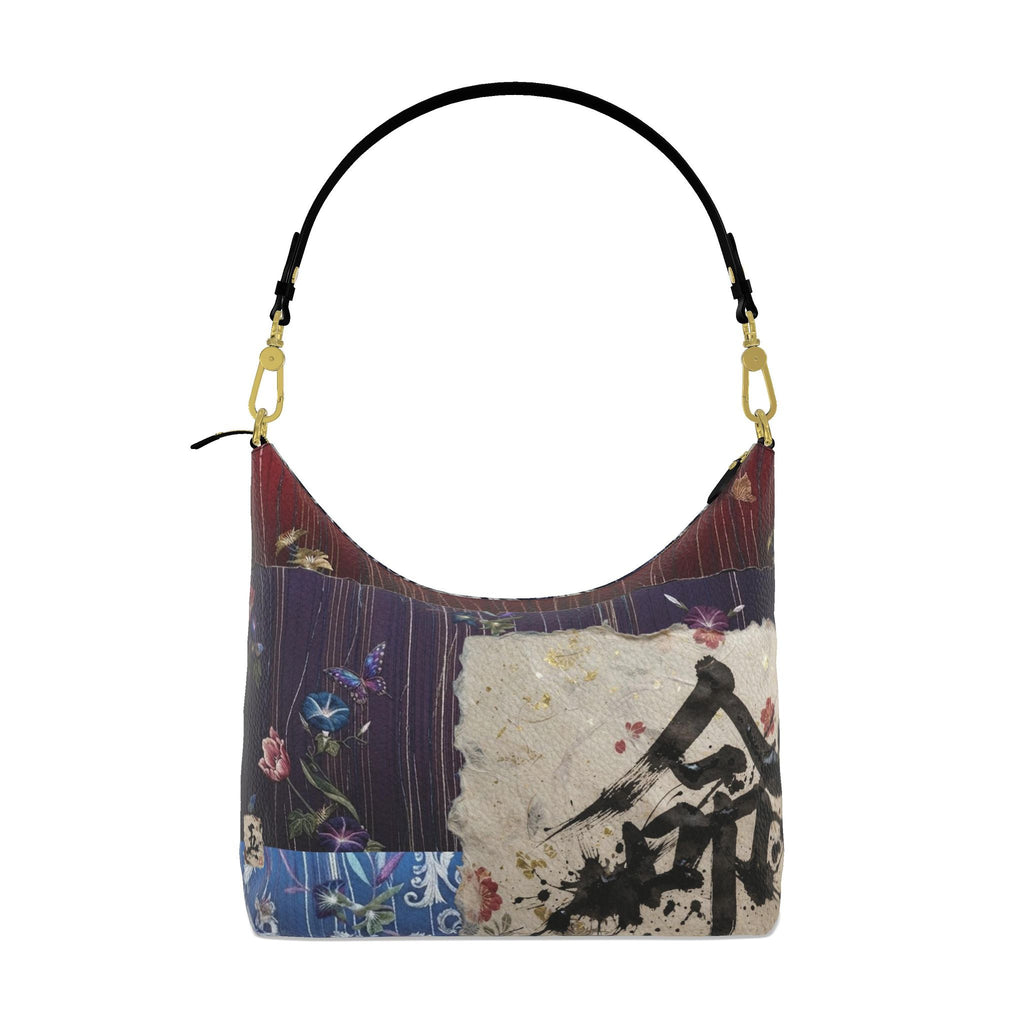 命 Genesis kanji design square hobo bag — blush kanji series, 3d render