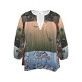 嵐 Adrenaline kanji design blouse — blush kanji series, 3d render