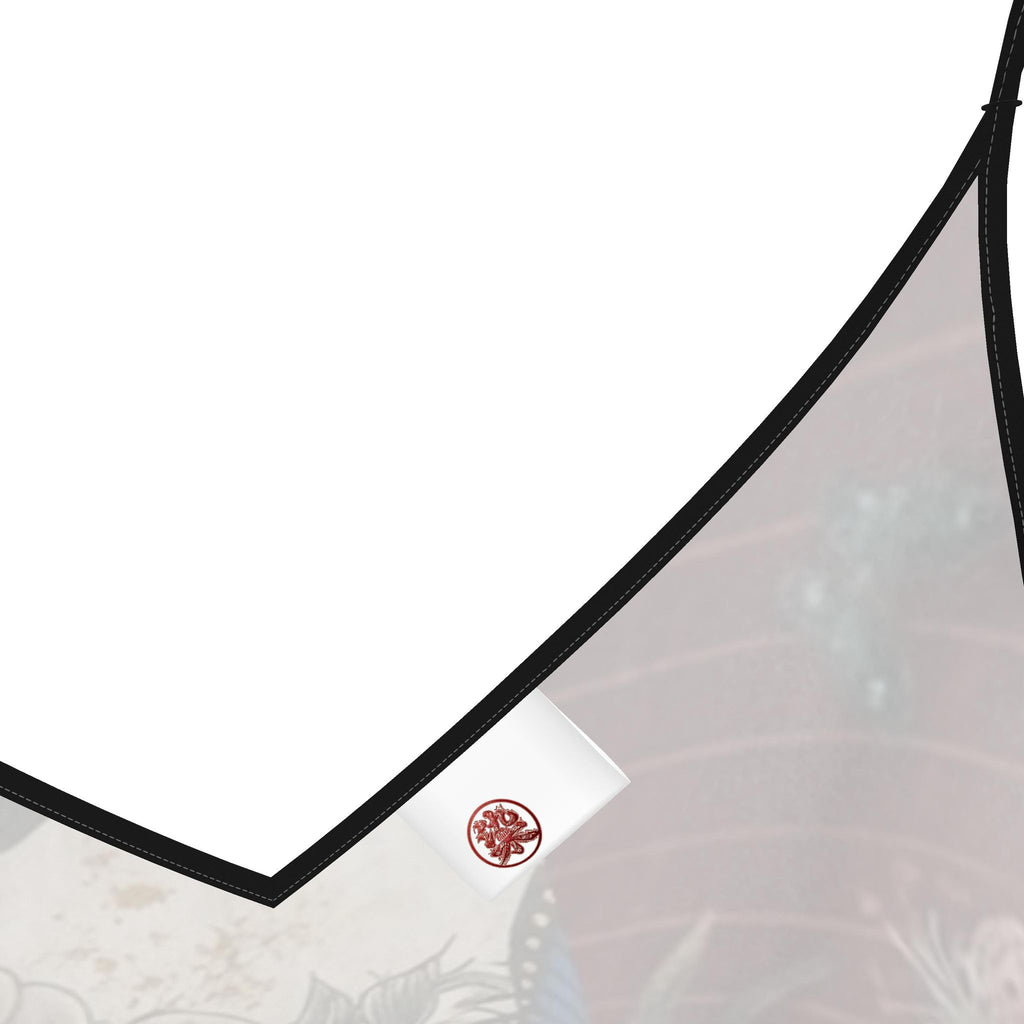旅 Kinetic kanji design slip dress maxi — blush kanji series, detail