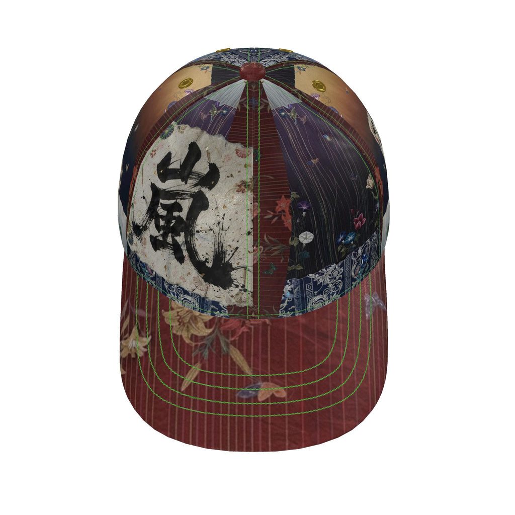 嵐 Adrenaline kanji design baseball cap — blush kanji series