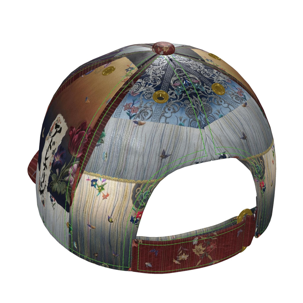 嵐 Adrenaline kanji design baseball cap — blush kanji series, brim detail