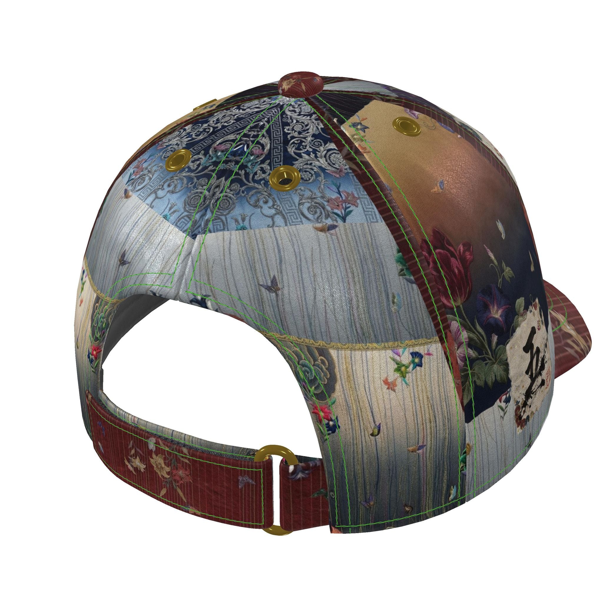 嵐 Adrenaline kanji design baseball cap — blush kanji series, hardware detail