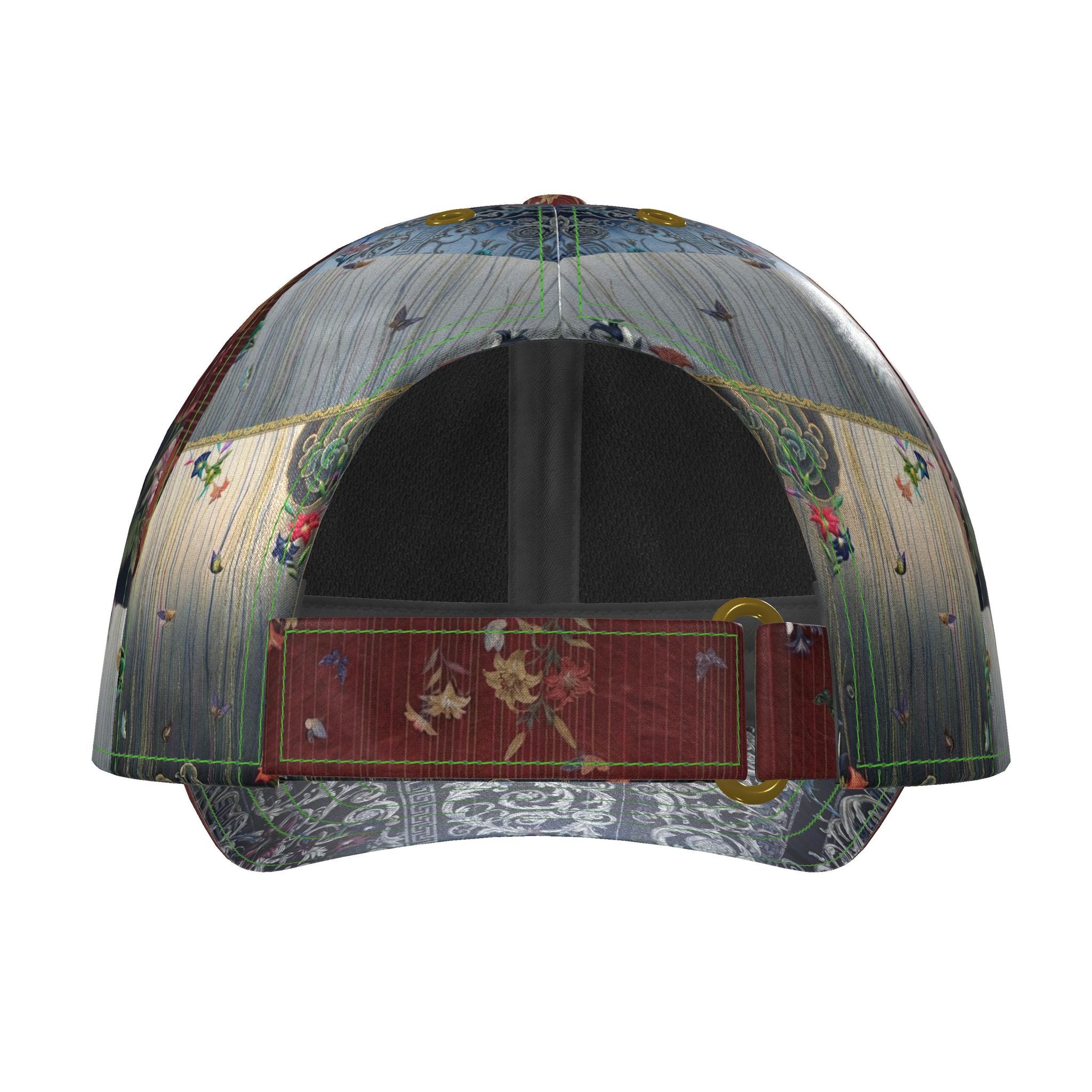 嵐 Adrenaline kanji design baseball cap — blush kanji series, brass hardware