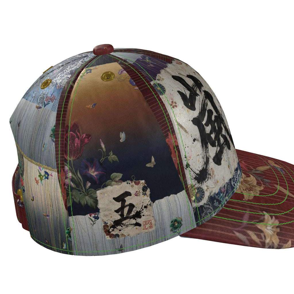 嵐 Adrenaline kanji design baseball cap — blush kanji series, nickel hardware