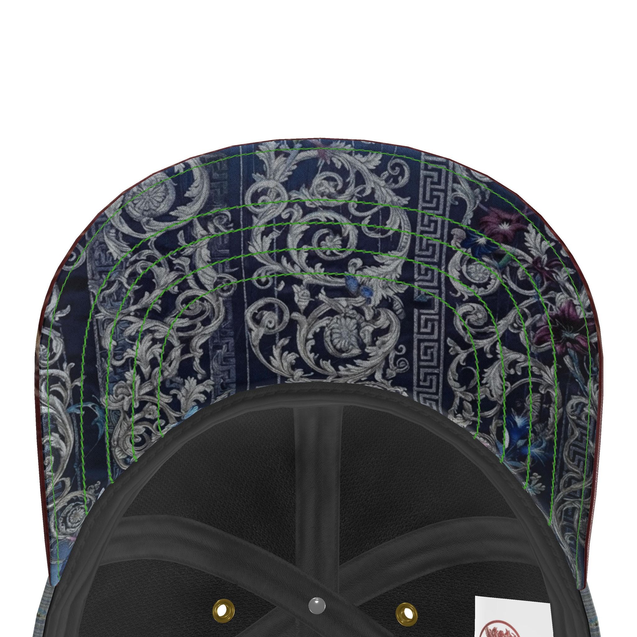 嵐 Adrenaline kanji design baseball cap — blush kanji series, worn view