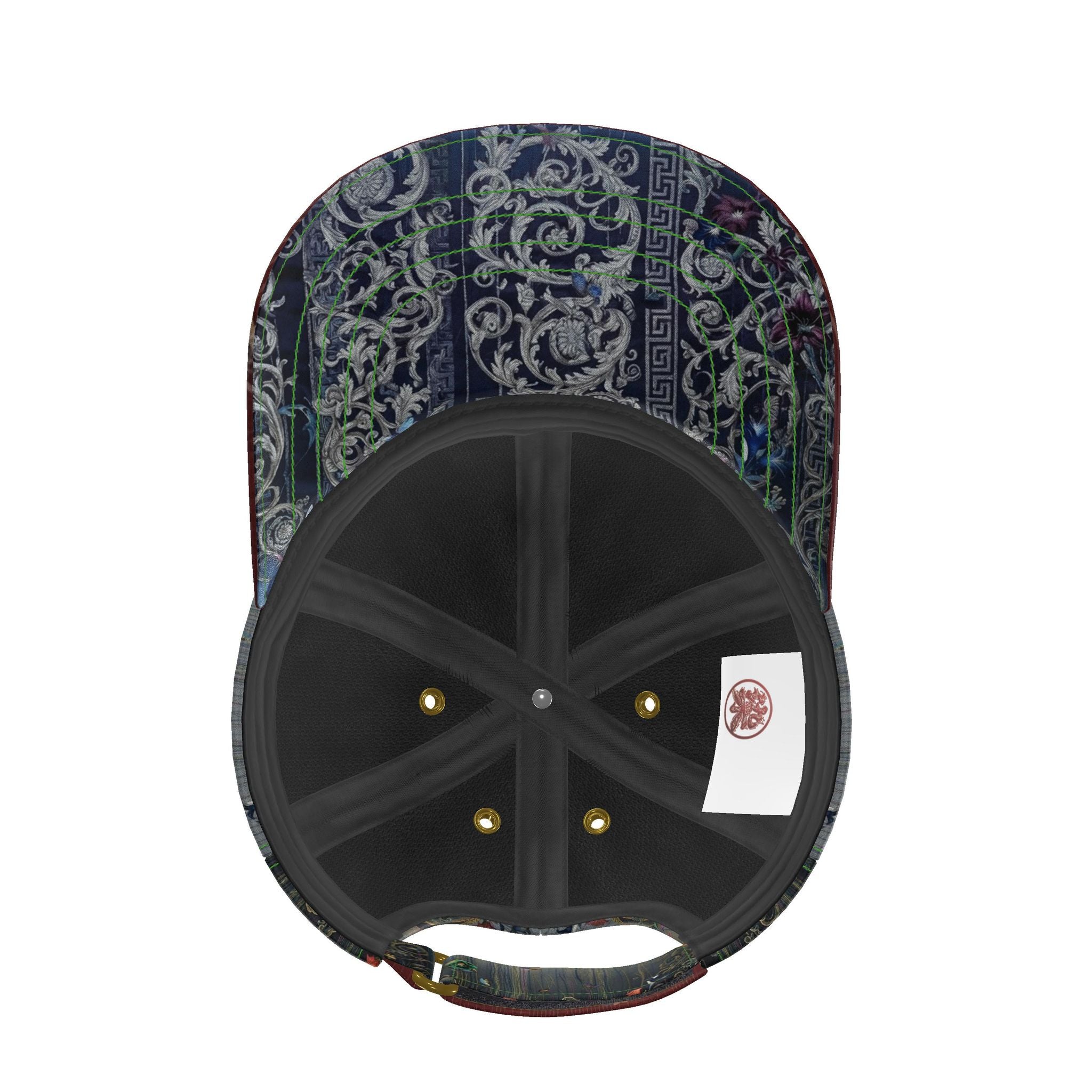 嵐 Adrenaline kanji design baseball cap — blush kanji series, top view