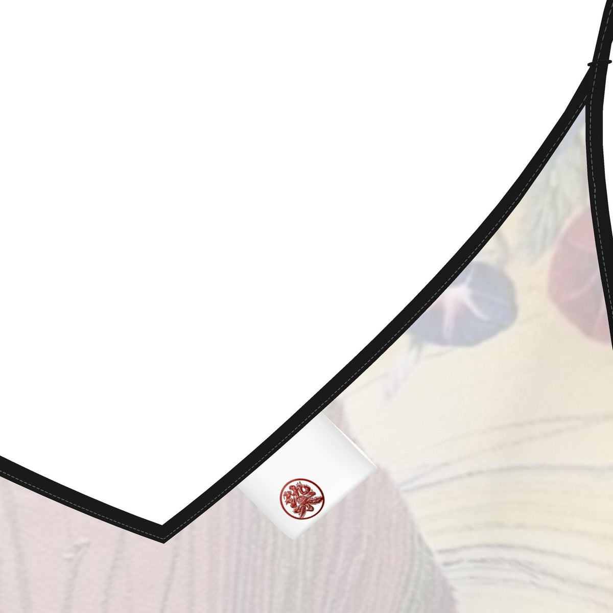 愛 Oxytocin kanji design slip dress maxi — blush kanji series, detail view