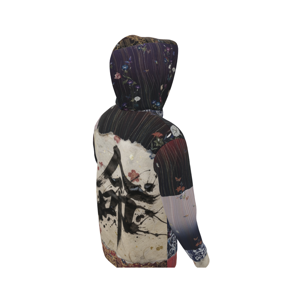 命 Genesis hoodie design tool preview, back — blush